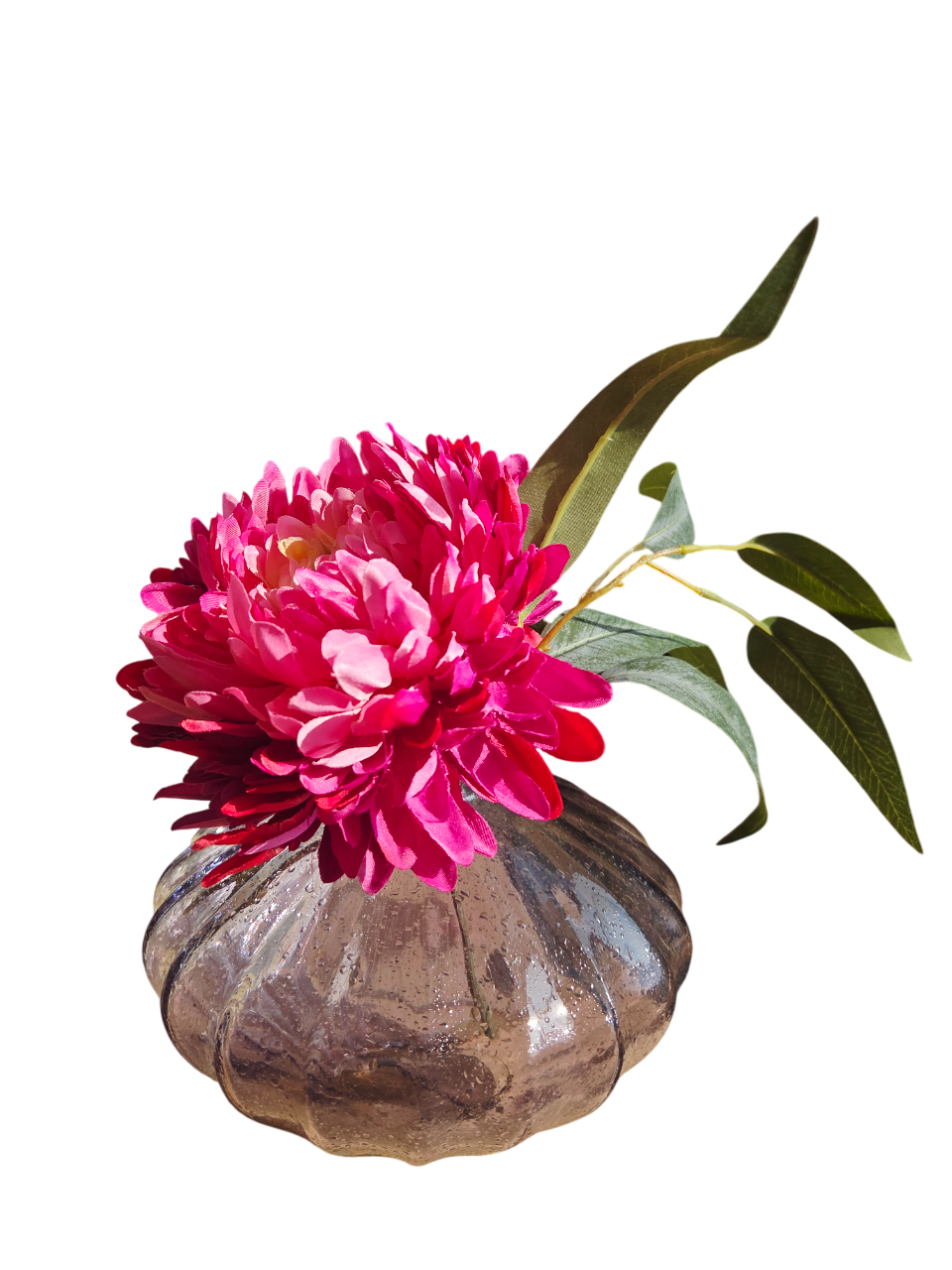 Bloemstuk Purple, incl. vaas
