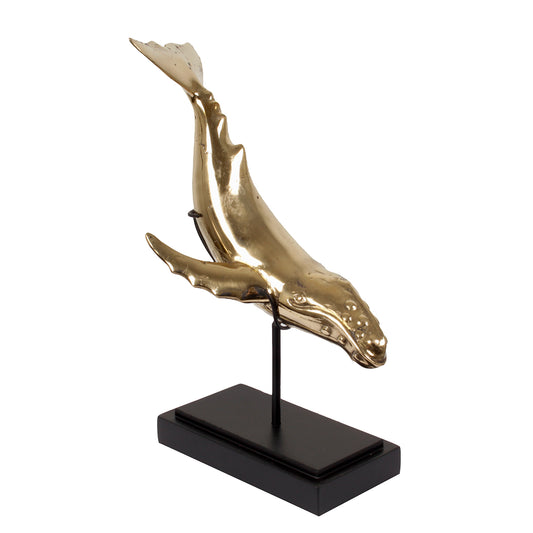 Beeld Walvis goud