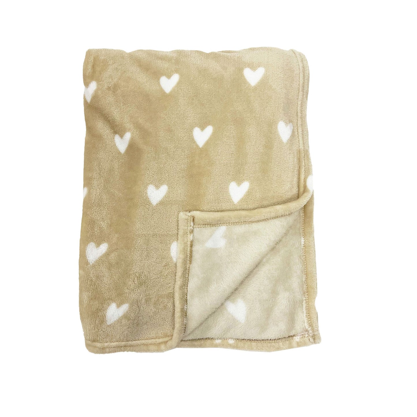 Hearts fleece blanket
