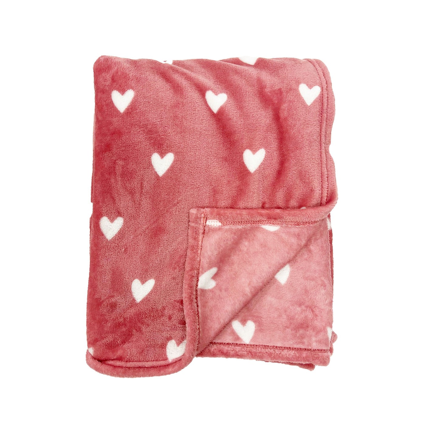 Hearts fleece blanket